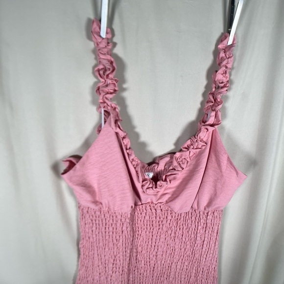 NWOT! Pink Ruffled Mini Sundress - Picture 4 of 8